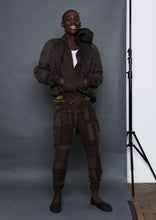 Load image into Gallery viewer, SS21 Brown Perth Cropped Zip-Hoodie