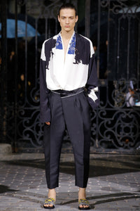 SS17 Bleached Kimono Silk Shirt
