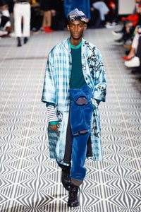 FW18 Turquoise Knit with Striped Contrast Detailing