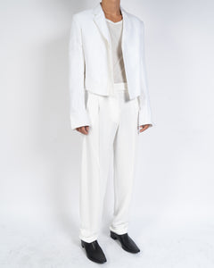SS16 White Cropped Jacket 1 of 1 Sample
