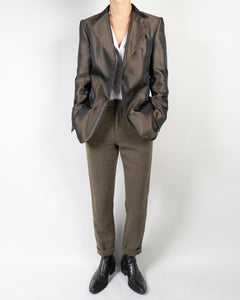 SS12 Bronze Jacquard Blazer