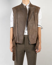Load image into Gallery viewer, SS11 Brown Biker Waistcoat
