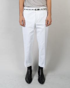 FW20 White Cotton Trousers