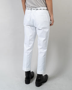 FW20 White Cotton Trousers