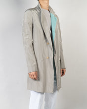 Load image into Gallery viewer, SS20 Grey Commodore Silk Raglan Coat