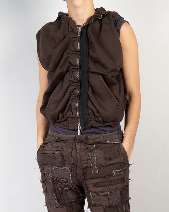 SS21 Chocolate Sleeveless Perth Hoodie