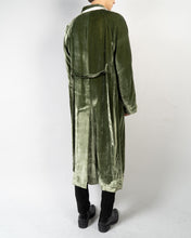 Load image into Gallery viewer, FW20 Green Velvet Belted Raglan Coat Sample
