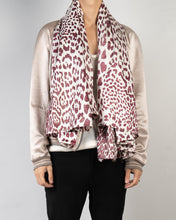 Load image into Gallery viewer, SS17 Burgundy Leo Metallic Scarf