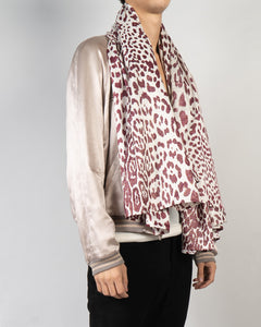SS17 Burgundy Leo Metallic Scarf