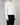 FW20 White Cropped Perth Sweatshirt with Crossgrain Detailing
