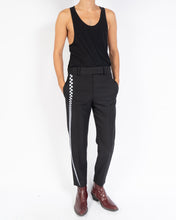 Load image into Gallery viewer, FW19 Embroidered Miles Black Trousers