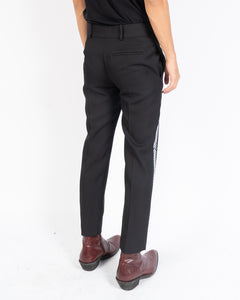 FW19 Embroidered Miles Black Trousers