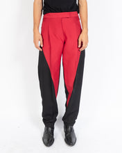 Load image into Gallery viewer, FW19 Red Black Two Tone Trousers