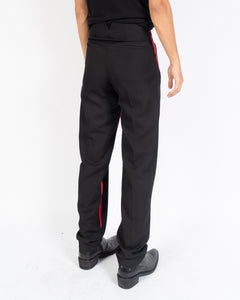 FW19 Red Black Two Tone Trousers