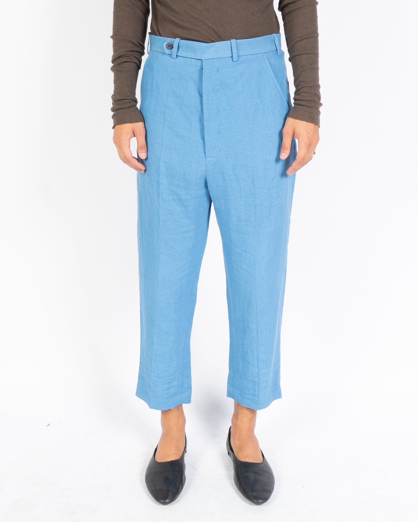 FW19 Angel Blue Cropped Trousers Sample