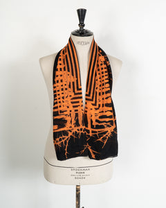 FW16 Hatch Black + Orange Scarf