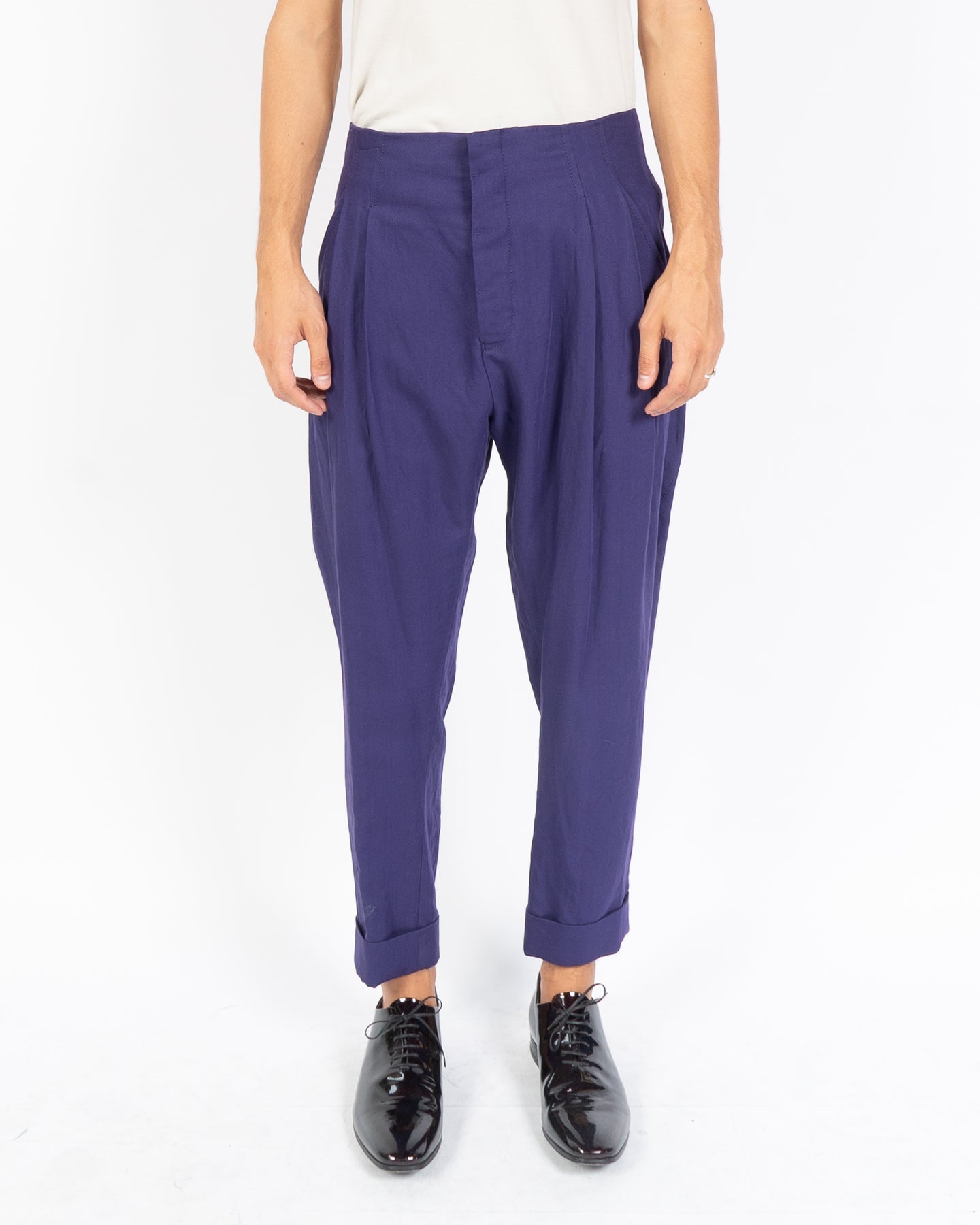 SS18 Violet Cropped Trousers Sample
