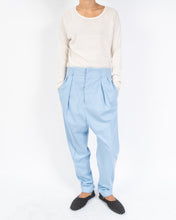 Load image into Gallery viewer, SS19 Coco Pale Blue Pleated Trousers Sample