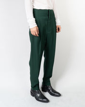 Load image into Gallery viewer, FW17 Forrest Green High Waisted Pleated Trousers
