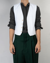 Load image into Gallery viewer, FW18 White Cotton Waistcoat