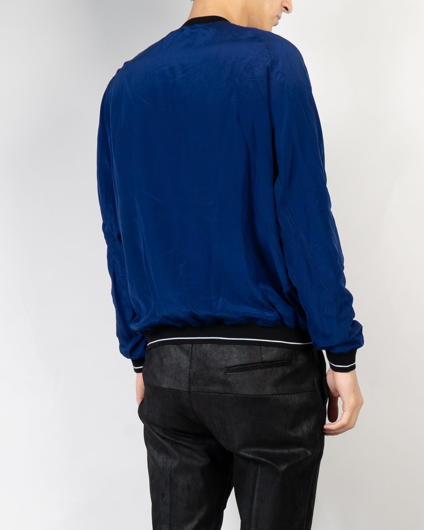 SS18 Royal Blue Silk Sweatshirt