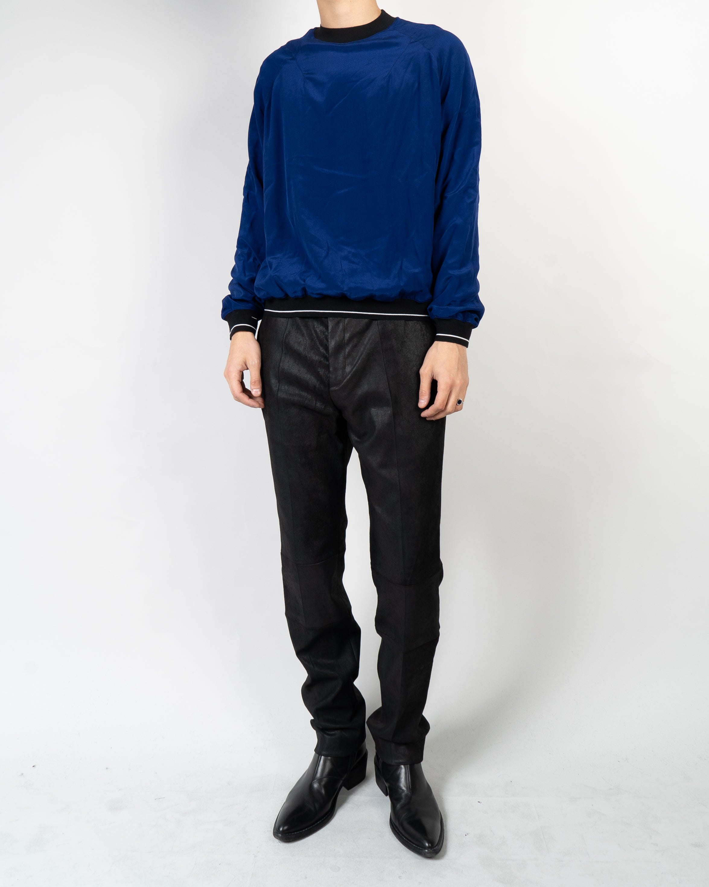 SS18 Royal Blue Silk Sweatshirt