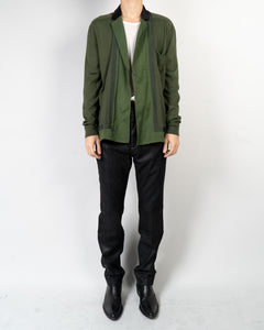 SS20 Khaki Knitted Shirt Blazer Sample
