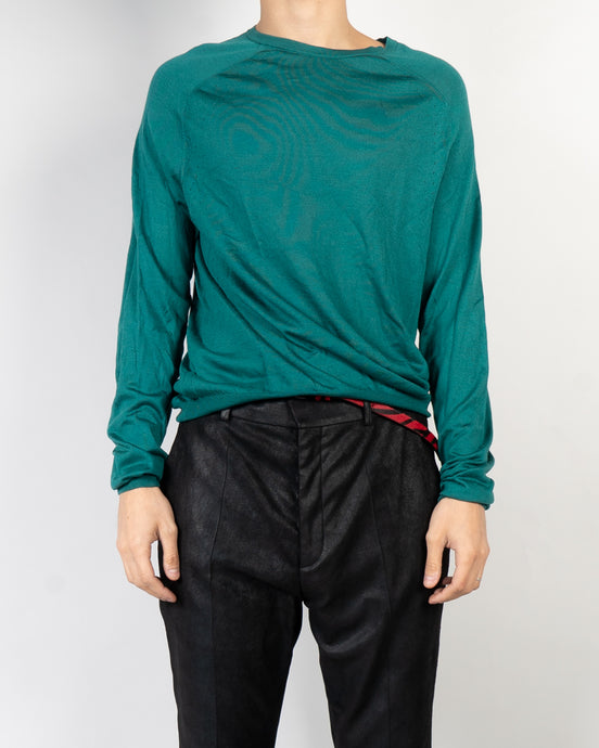 SS20 Emerald Green Knit Sweater Sample