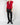 SS18 Red Sleeveless Zipped Cotton Sweatshirt
