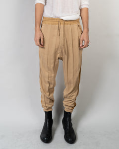 FW18 Camel Perth Jogger with Silk Side Stripe