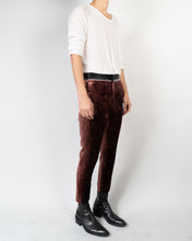 Load image into Gallery viewer, FW17 Rust Pink Velvet Trousers