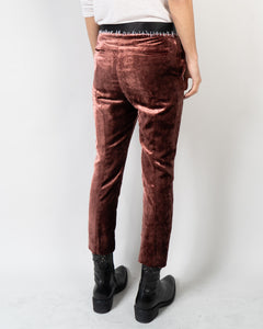 FW17 Rust Pink Velvet Trousers