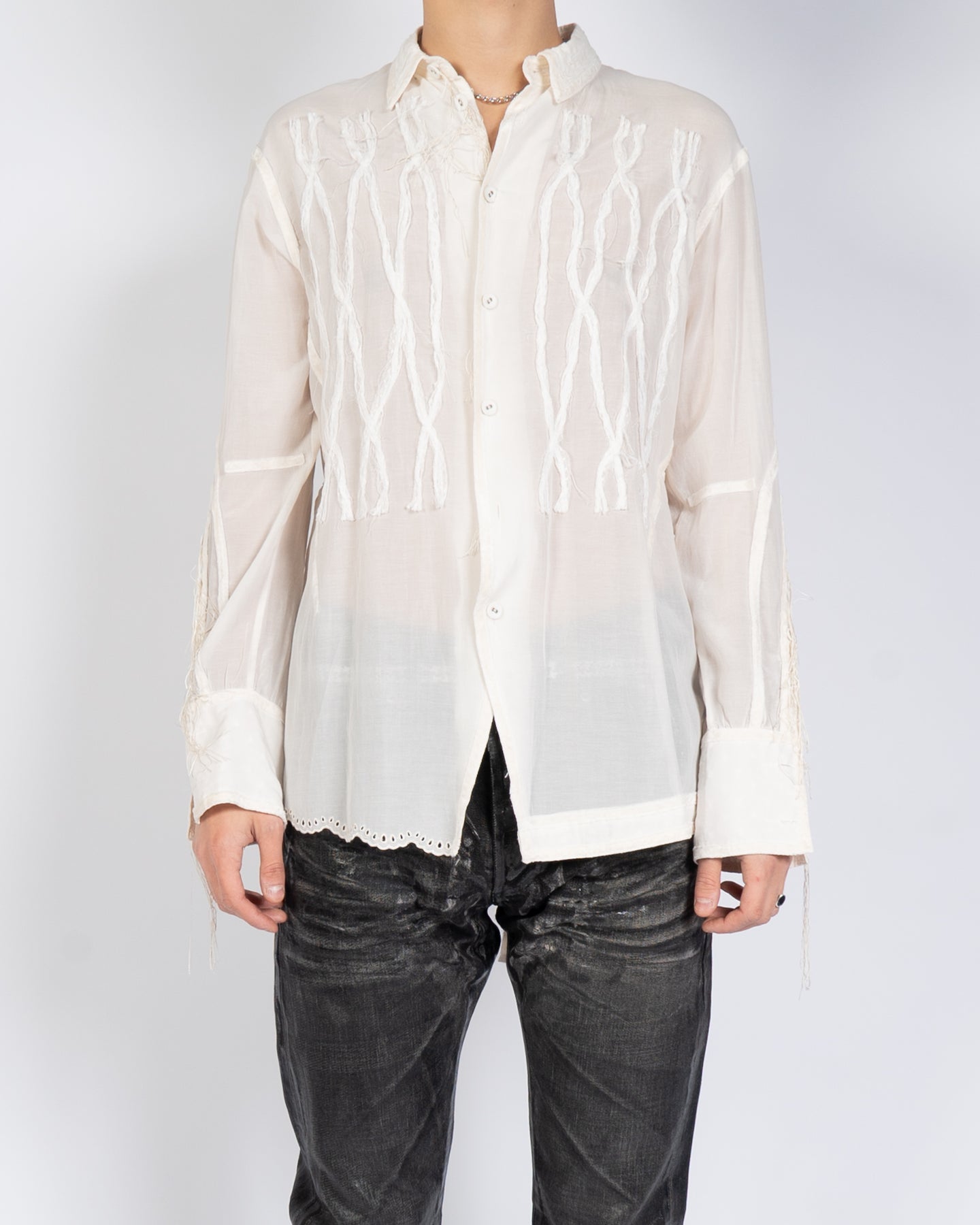 Ivory Embroidered Shirt