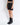 SS20 Miza Black Leather Shorts