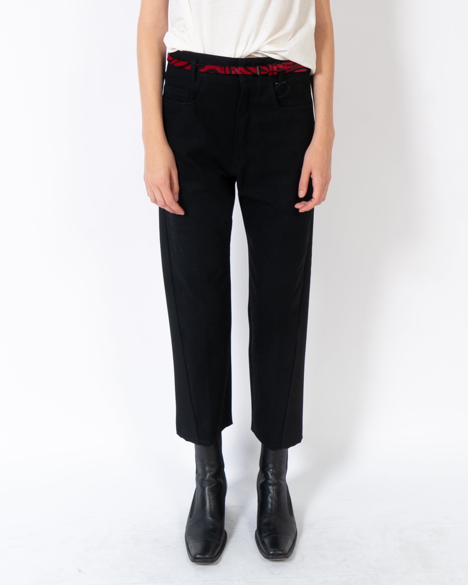 FW19 Black Two-Tone Trousers