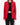 FW19 Embroidered Jacket in Red Cotton Jersey
