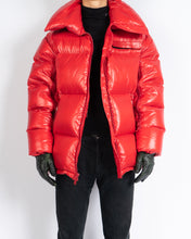 Load image into Gallery viewer, Red Oversized Puffer Jacket