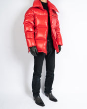 Load image into Gallery viewer, Red Oversized Puffer Jacket