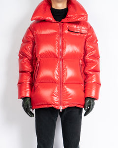 Red Oversized Puffer Jacket