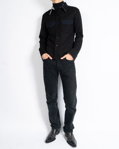 FW17 Black Colorblock Western Shirt