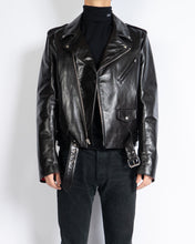 Load image into Gallery viewer, SS18 Steven Sprouse Screenprinted Leather Biker Jacket