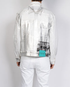 Silver Waxed Warhol Denim Jacket Sample