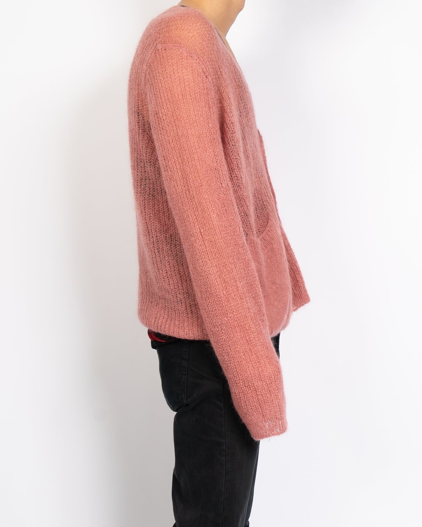 SS20 Hand-Knitted Oversized Mohair Cardigan