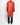 FW17 Blood Orange Painted Leather Double Breasted Coat