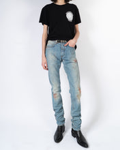 Load image into Gallery viewer, Red Painted Denim