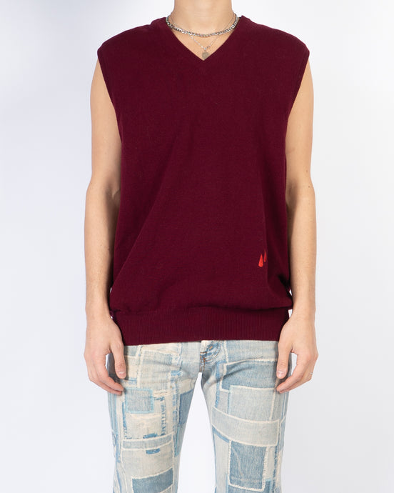 SS19 Blood Drop Wool Vest