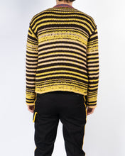 Load image into Gallery viewer, FW18 Yellow Striped Balaclava Knit