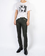 Load image into Gallery viewer, Black Painted Waxed Trousers