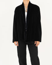 Load image into Gallery viewer, FW15 Oversized Black Velvet Kimono