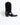 FW17 Black Striped Metal Toe Cap Cowboy Boots
